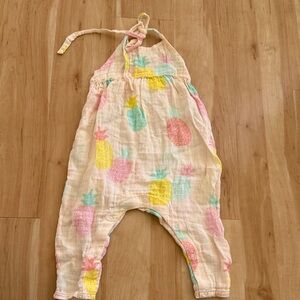NWOT Tropical Pineapple Baby Jumpsuit